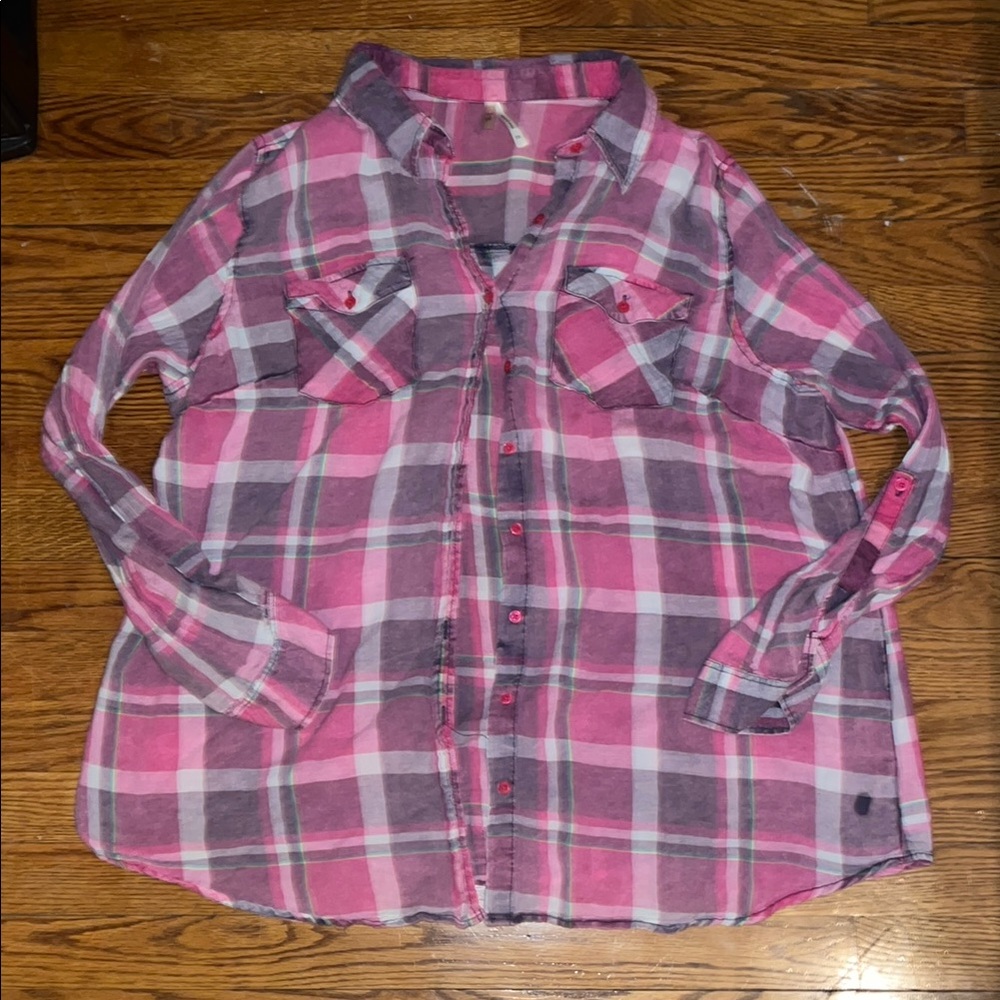 Plaid Pink Shirt